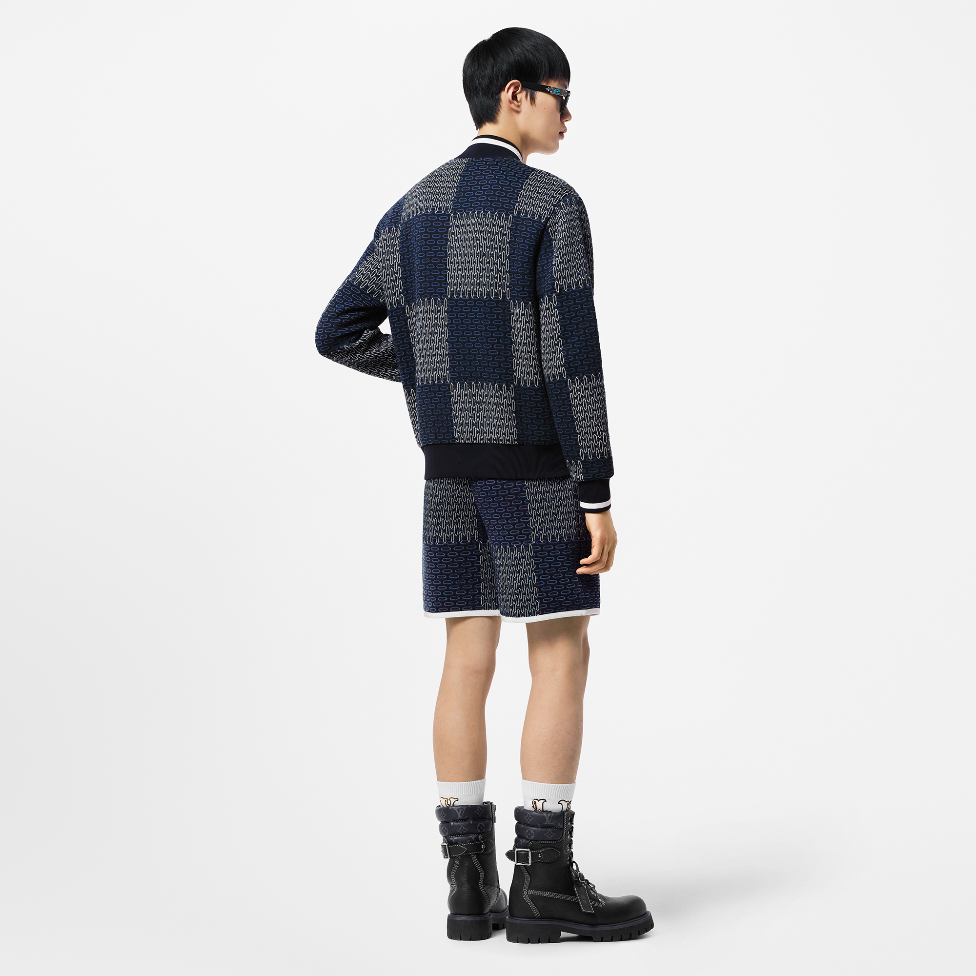 Bomber in cotone con motivo Damier trapuntato  Uomo Abbigliamento Capispalla e Cappotti | LOUIS VUITTON (Zoom prodotto)